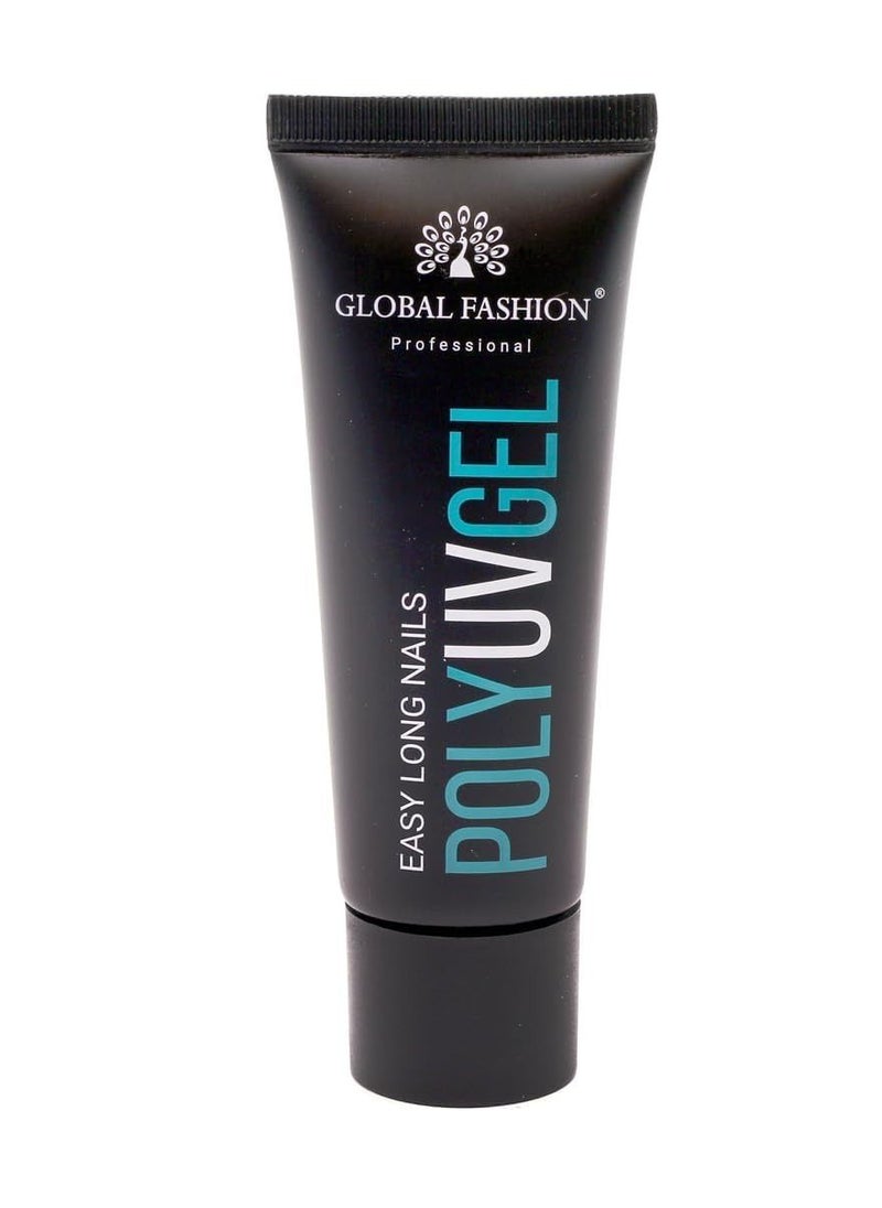 GLOBAL FASHION - Global Fashion Poly UV Gel: Long-Lasting, Durable, and Easy-to-Use Nail Enhancements | (09) TRANSPARENT - Image 1