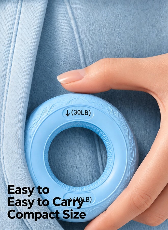 ZHONGOU Silicone Hand Grip Strengthener Ring Dual Resistance 10‑20LB Hand Exerciser for Finger Wrist Forearm Training - Image 5
