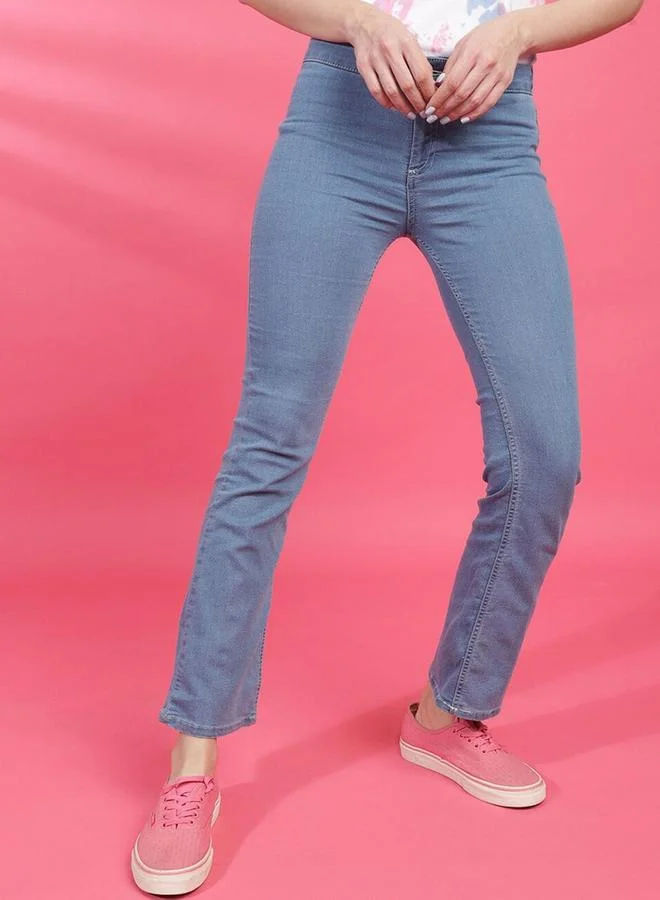 Freehand Freehand Women Blue Mid Rise Bootcut Fit Jeans