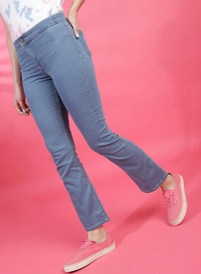 Freehand  Freehand Women Blue Mid Rise Bootcut Fit Jeans for Women | Best Price UAE