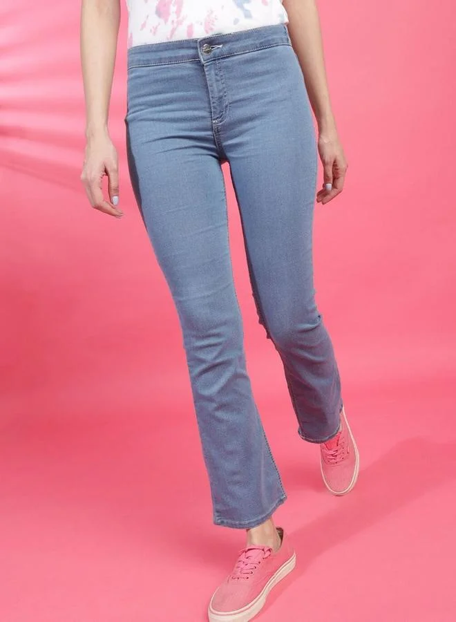 Freehand Freehand Women Blue Mid Rise Bootcut Fit Jeans