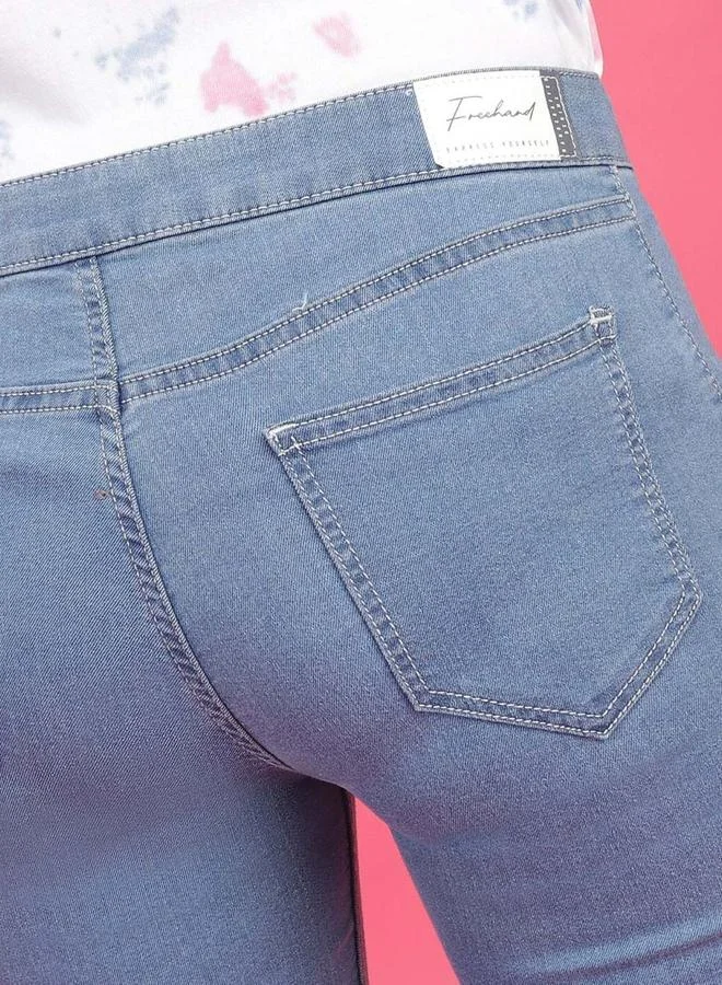 Freehand  Freehand Women Blue Mid Rise Bootcut Fit Jeans for Women | Best Price UAE