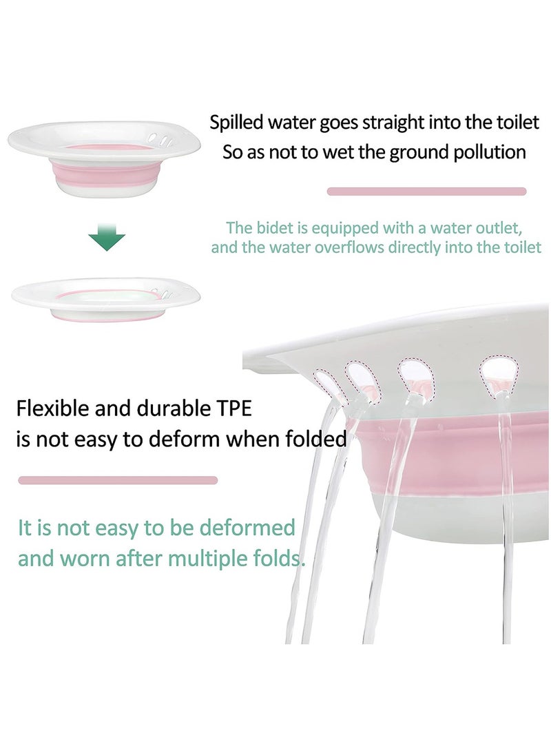 Arabest - Sitz Baths for Toilet Seat, Sitz Bath for Postpartum Care, Sitz Bath for Hemorrhoids with Flusher Pregnant Women Yoni Steam Seat,Soaking Basin for Inflammation Treatment,Fits Universal Toilet - Image 1