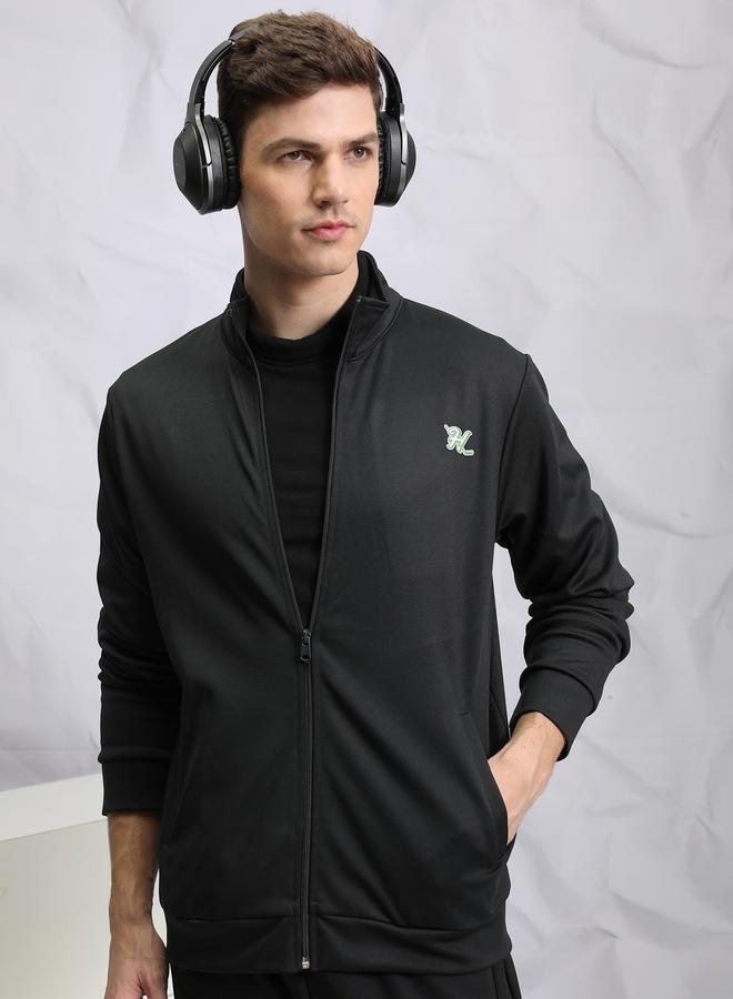 HIGHLANDER Logo Detail High Neck Zip Up Jacket - Image 1