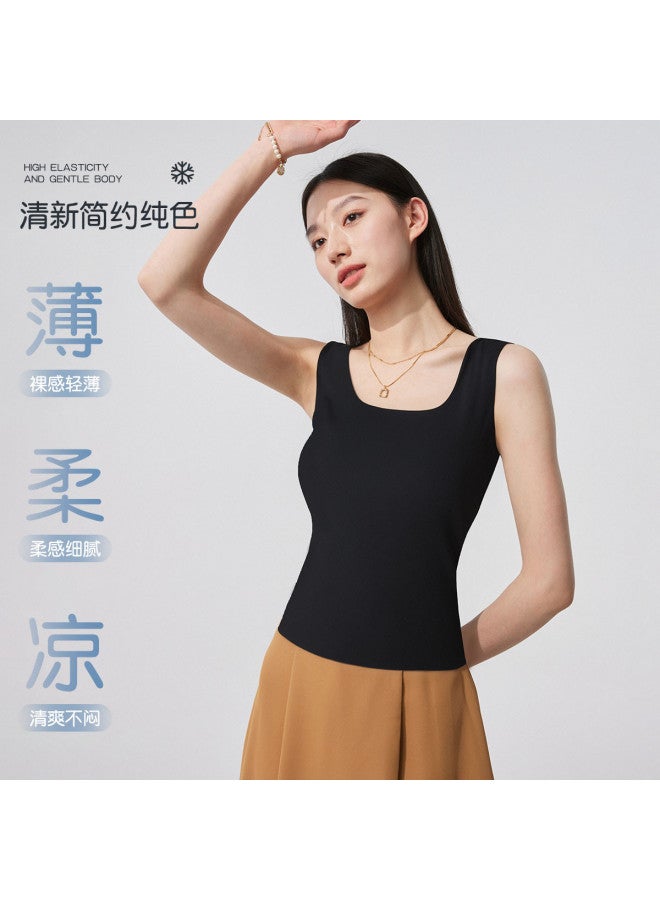 MIIOW 2-Pack Women'S Seamless Camisole Vest, Contour Cut, Sleeveless Tank Top For Layering Or Outerwear - Image 4