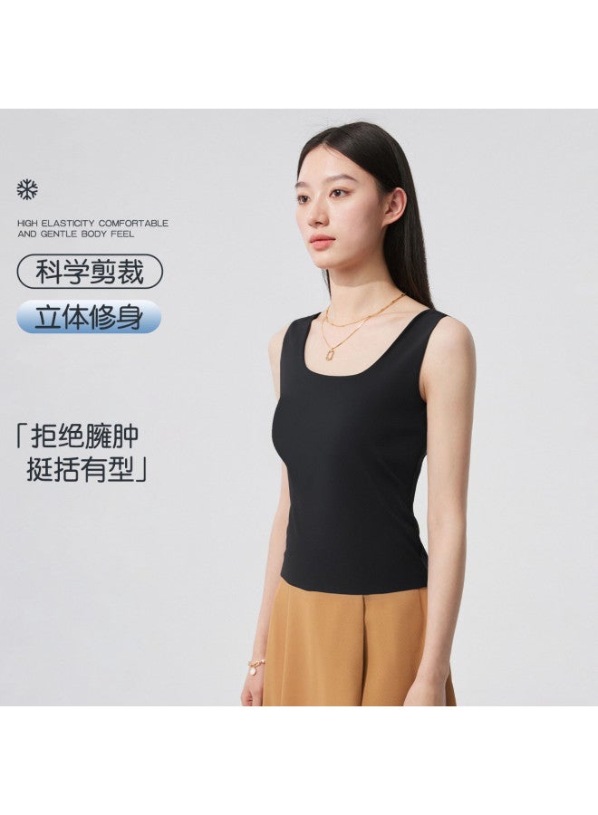 MIIOW 2-Pack Women'S Seamless Camisole Vest, Contour Cut, Sleeveless Tank Top For Layering Or Outerwear - Image 3