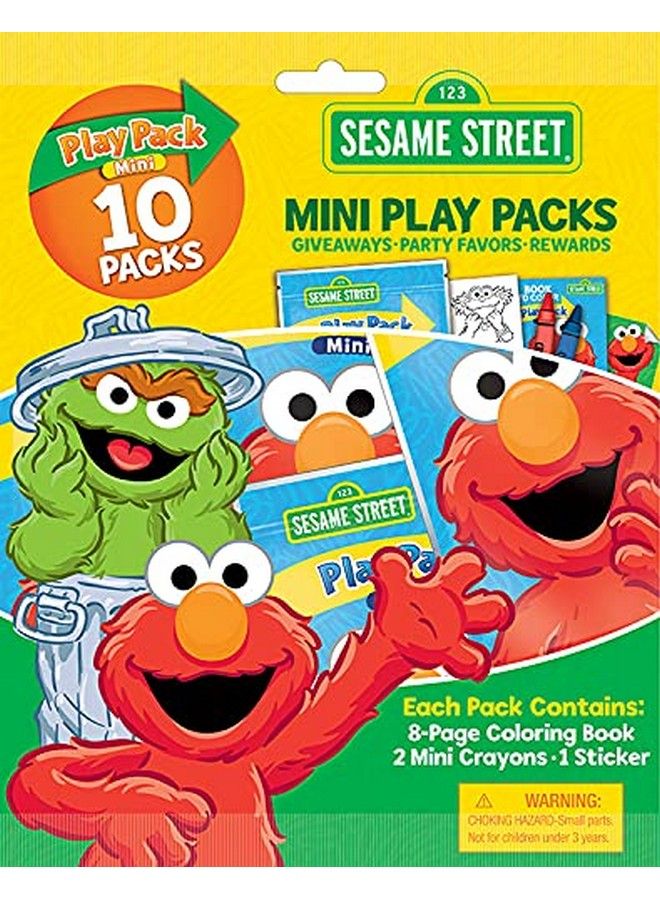 Bendon Sesame Street Mini Play Packs Each With Mini Coloring Book 2 Mini Crayons And A Sticker10Pack (Sesame Street) - Image 2