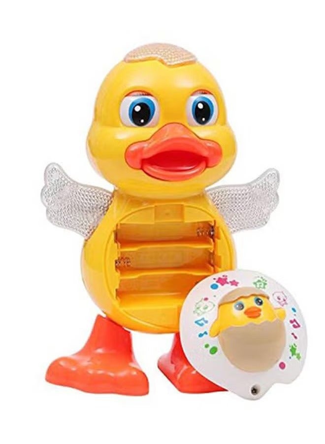 Kurtzy Swing Dancing Duck Funny Little Duck Electric Toy Light Puzzle Series Toy 13x11.5x19cm - Image 2
