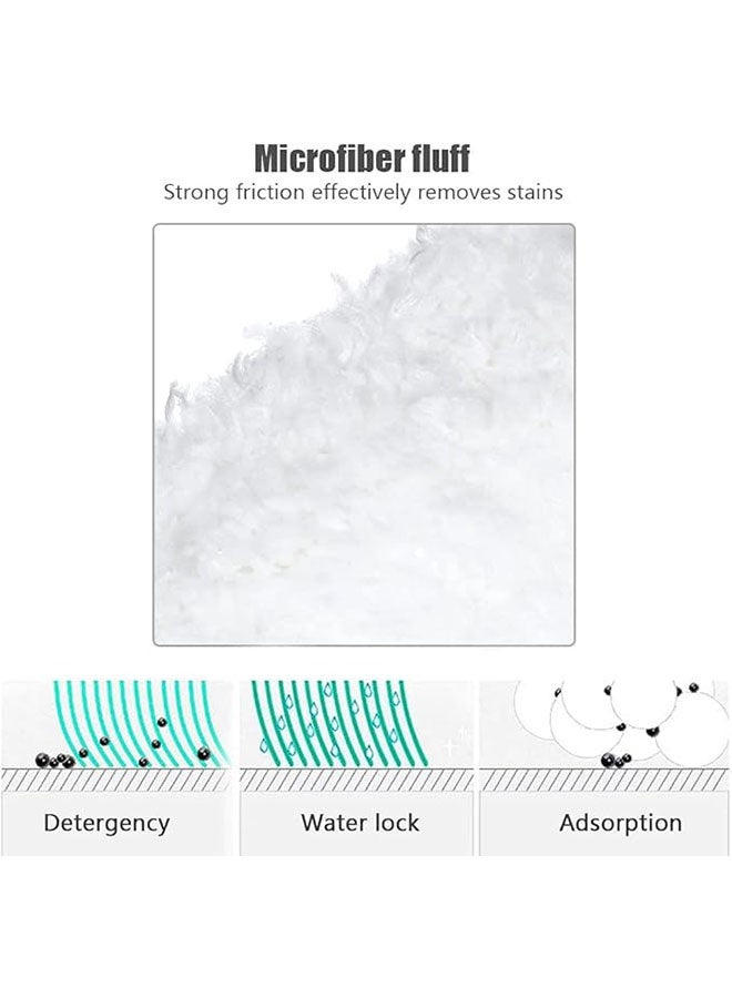 3 Pcs Microfibre Cloth Cover Replacement for Karcher, Washable Replacement Cloth Terry Steam Mop Pads Compatible with Karcher Steam Cleaner, White - Image 3