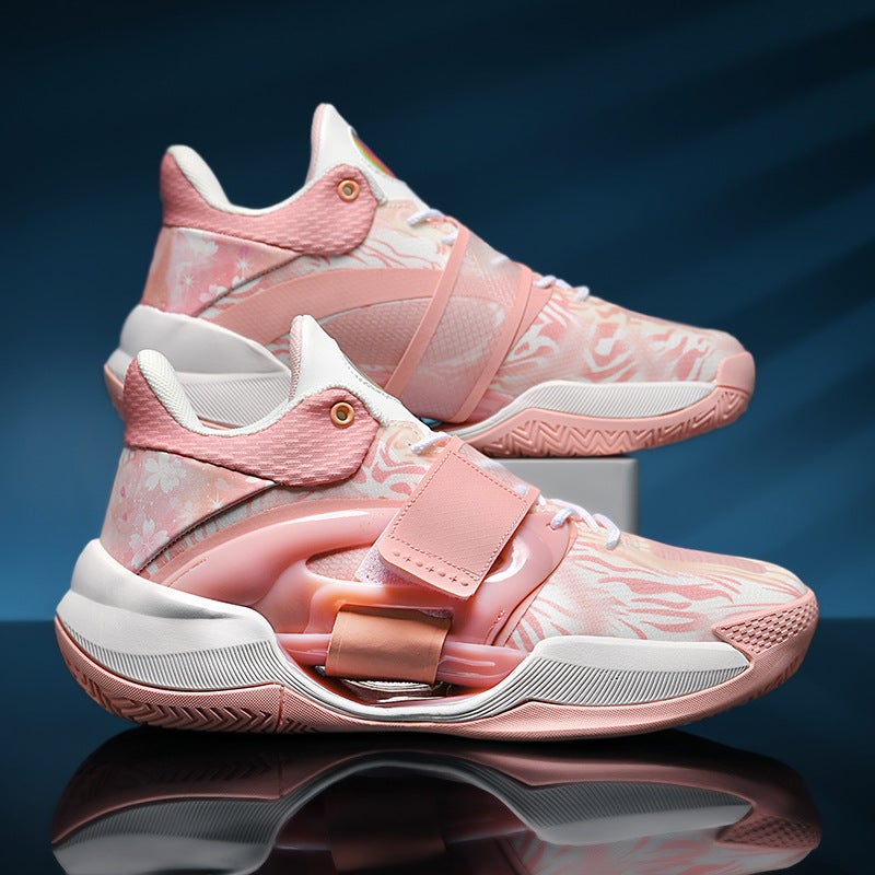 Luminous Velcro Basketball Shoes For Teenagers And Students High-Top Sports Shoes For Men And Women, Middle And Large Children, Cement Floor Basketball Training - Image 4