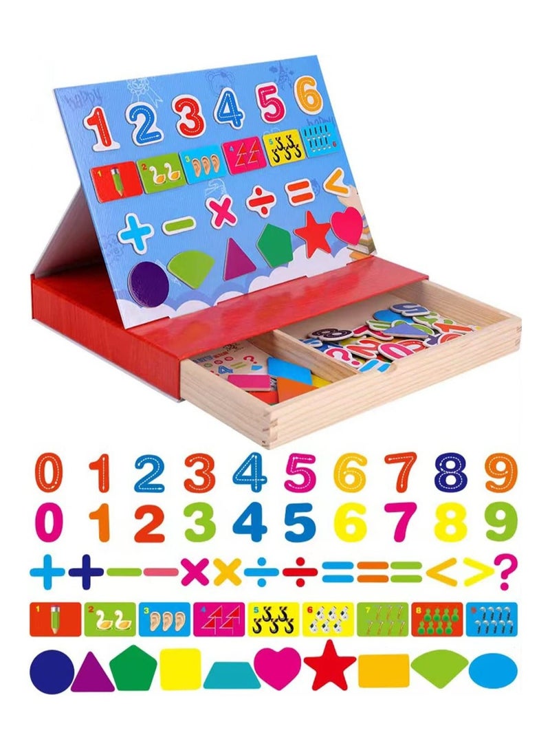 Magnetic Puzzle Toys for Kids - Educational Toys Magnetic Jigsaw Puzzles Box,Kids Imagination Play.Mix and Match Costume Dress Up Game  - Image 1