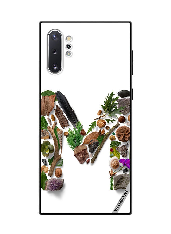 VR CREATIVE Protective Case Cover For Samsung Galaxy Note10 Plus 5G Alphabet M Design Multicolour - Image 1