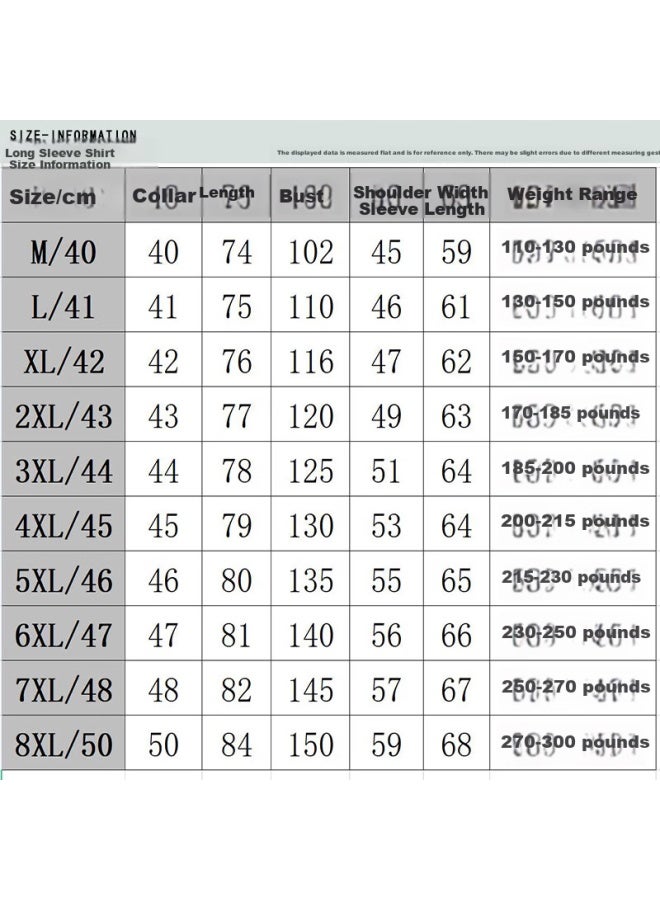 Ayoupang Plus Size Bamboo Fiber Long Sleeve Shirt Men's Casual Business Loose Elastic Fat Big Size Wrinkle-free Wrinkle-resistant Undershirt - Image 5