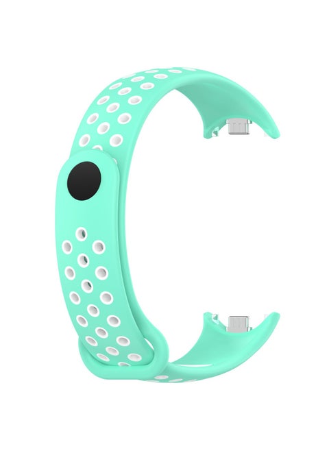 Suitable For Mi Band 8 Double Color Nike Watch Band Mi Band 9 Double Color Nike Universal Watch Band-Color:Duck Green And White