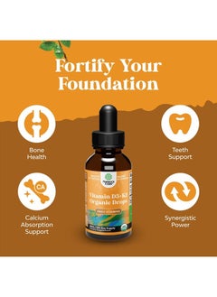 Natures Craft Liquid Vitamin D3 With K2 For Adults - Organic Vitamin D3 K2 Drops With 2000IU per Serving - Vegan Vitamin D3 Liquid Drops for Bone Muscle Heart And Immune Support With MCT Oil For Enhanced Absorption  - Image 3