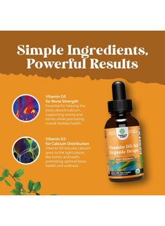 Natures Craft Liquid Vitamin D3 With K2 For Adults - Organic Vitamin D3 K2 Drops With 2000IU per Serving - Vegan Vitamin D3 Liquid Drops for Bone Muscle Heart And Immune Support With MCT Oil For Enhanced Absorption  - Image 4