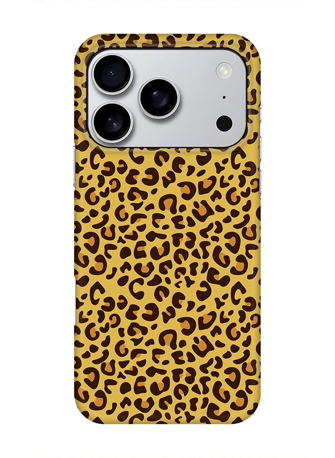 Stylizedd For iPhone 17 Pro,Case, [Compatible with MagSafe] Magnetic cover Slim fit Protection Matte, - Leopard Skin Print