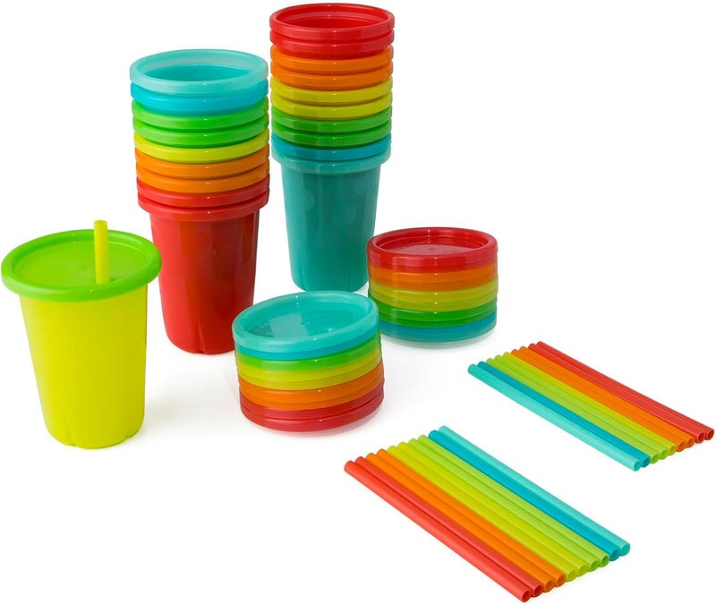 The First Years Take & Toss Toddler Straw Cups - 20 Count - Image 1