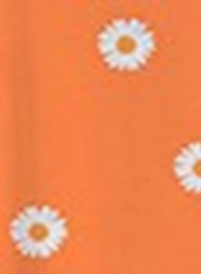 Take Two Take Two Floral Print V Neck Short Sleeve Top
