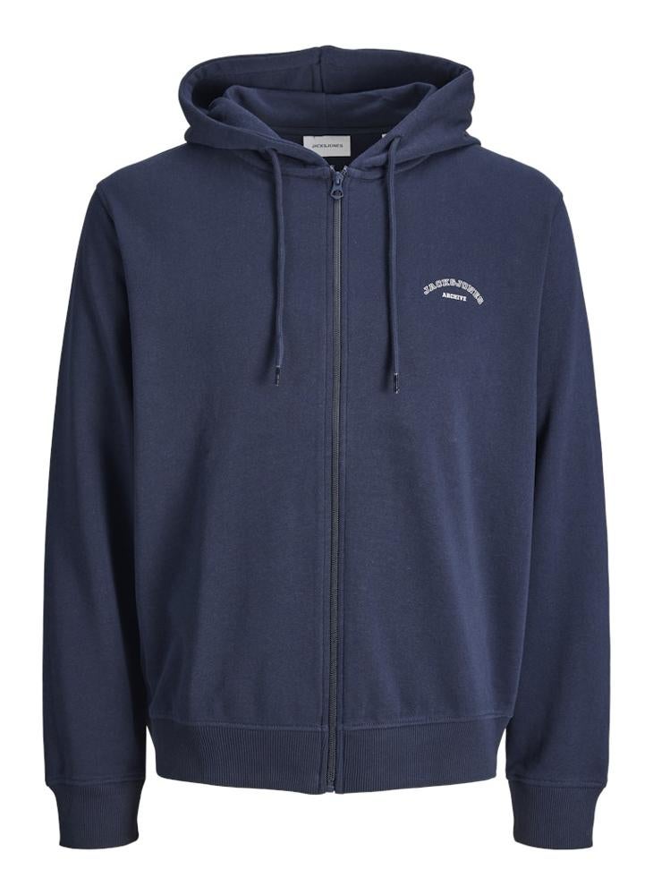 JACK & JONES Logo zip Through Sweat Hood - Image 1