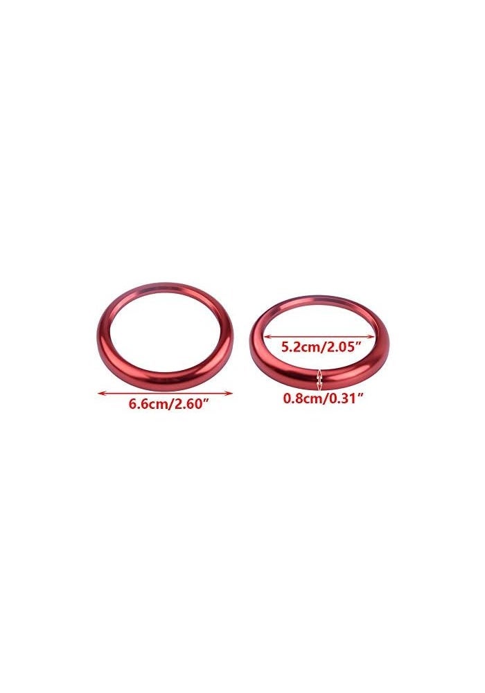 DEMULAX Red Alloy Car Dashboard Trim for Porsche Cayenne - Image 3