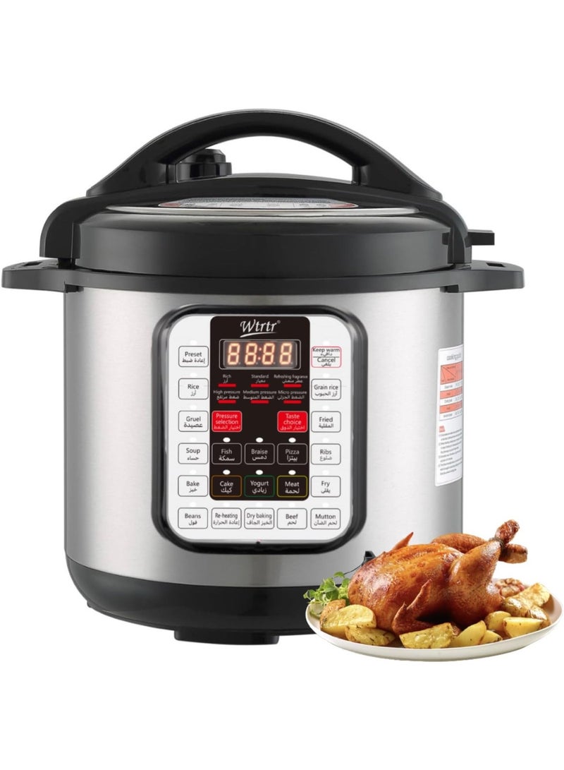 Wtrtr 6 L Electric Pressure Cooker. Instant Cooking,1 year warranty (6L) - Image 1