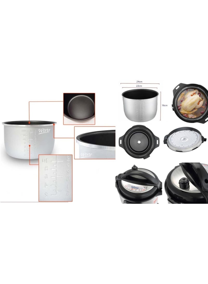 Wtrtr 6 L Electric Pressure Cooker. Instant Cooking,1 year warranty (6L) - Image 4