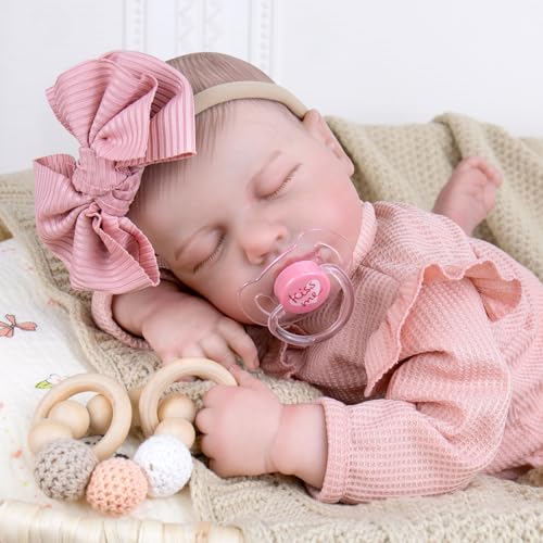 Aori Lifelike Reborn Baby Dolls  20Inch Realistic Newborn Real Life Baby Girl Doll with Poseable Limbs and Feeding Kit Set for Kids 3 - Image 5