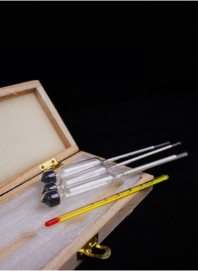 Generic - Hydrometer Alcoholmeter ABV Test Kit for Homebrew Including Thermometer and Storage Case - Image 1