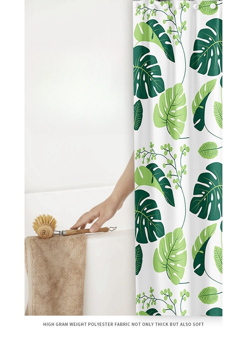 Waterproof Mildewproof PEVA Shower Curtains 180 x 180centimeter - Image 2