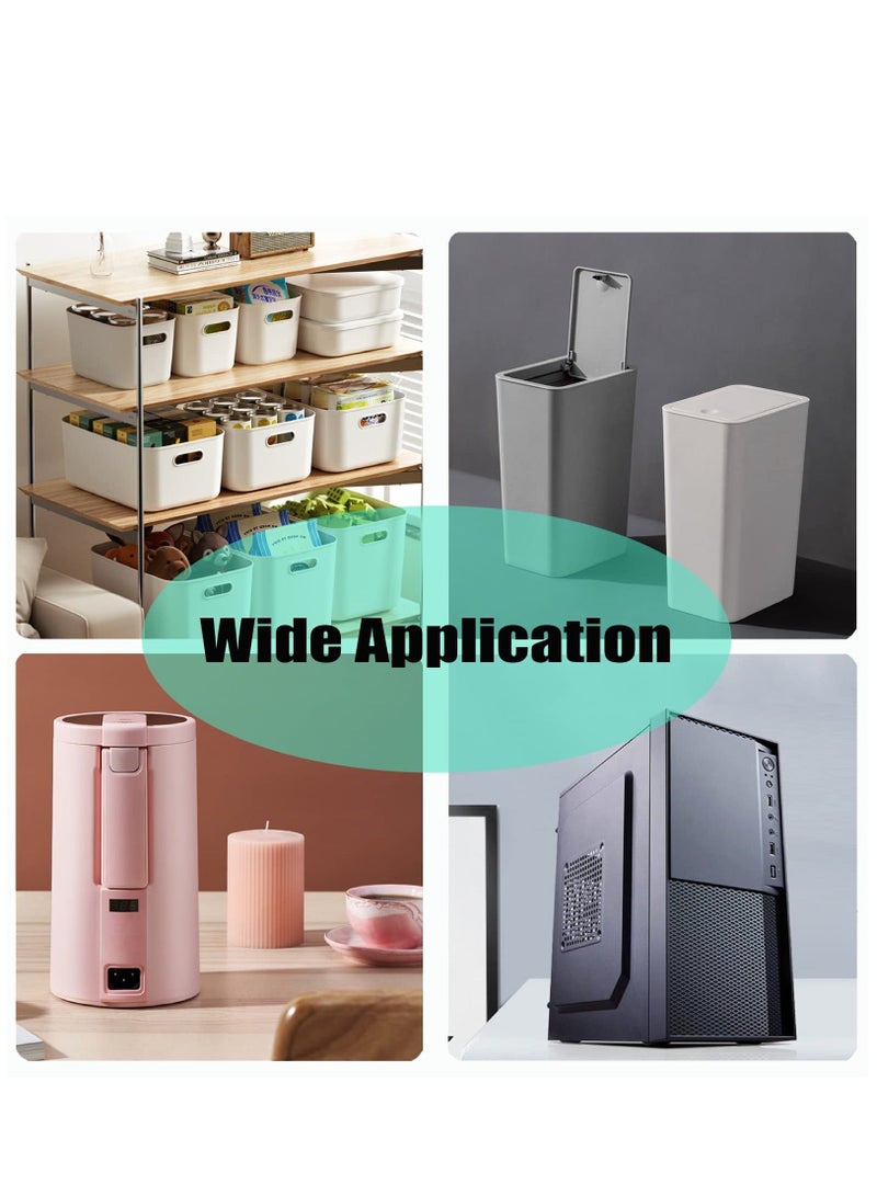 Self Adhesive Universal Wheels, 8Pack Stainless Steel Mini Caster Wheels Swivel Wheels, 360 Degree Rotation Sticky Pulley for Bins Bottom Storage Box Furniture Trash Can, 20lbs Load Capacity - Image 4