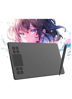 Veikk A50 10x6" Graphic Drawing Tablet with Battery-Free Stylus, 8192 Pressure Levels, 8 Shortcut Keys, Smart Touchpad, Tilt Support  - Image 1