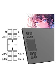 Veikk A50 10x6" Graphic Drawing Tablet with Battery-Free Stylus, 8192 Pressure Levels, 8 Shortcut Keys, Smart Touchpad, Tilt Support  - Image 2