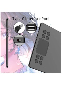 Veikk A50 10x6" Graphic Drawing Tablet with Battery-Free Stylus, 8192 Pressure Levels, 8 Shortcut Keys, Smart Touchpad, Tilt Support  - Image 5