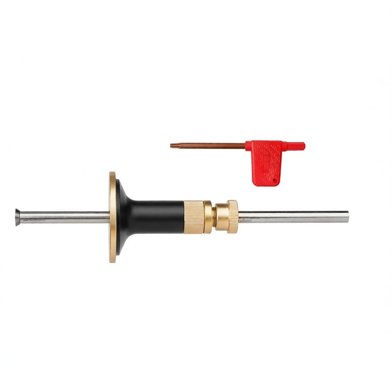 Ganwei Wheel Marking Gauge Woodworking Marking Scriber Kit Aluminium Alloy Wood Marking Tools Wood Scribe Tool Marking Gauges for Woodworking Wood Marking 0-120mm - Image 1