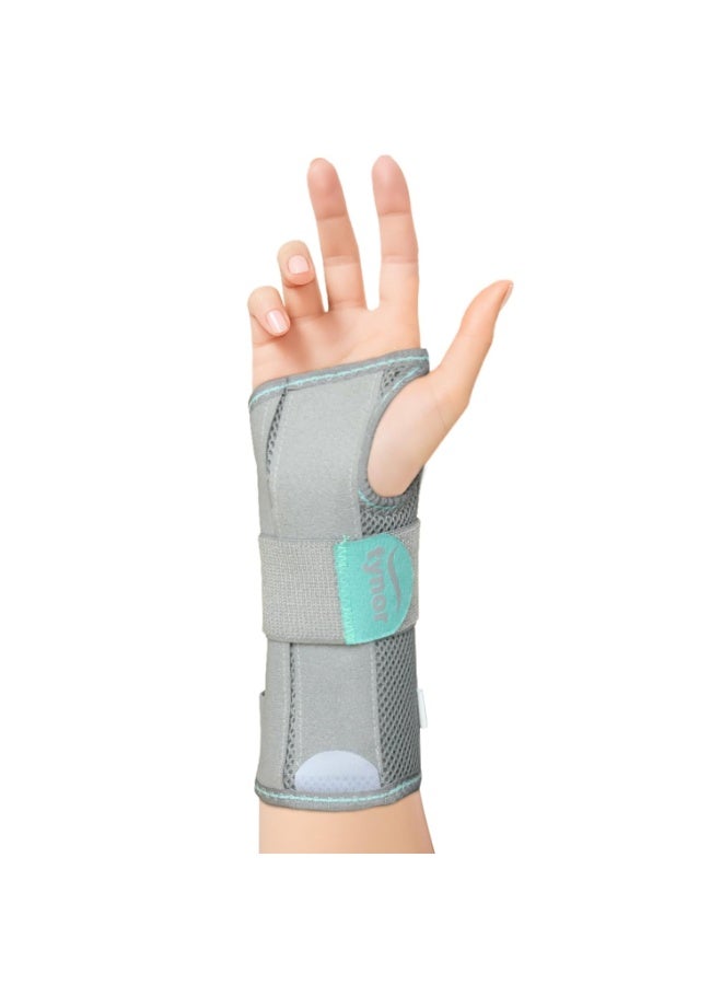 TYNOR Wrist & Forearm Splint, Grey, Left, Medium, 1 Unit - Image 1
