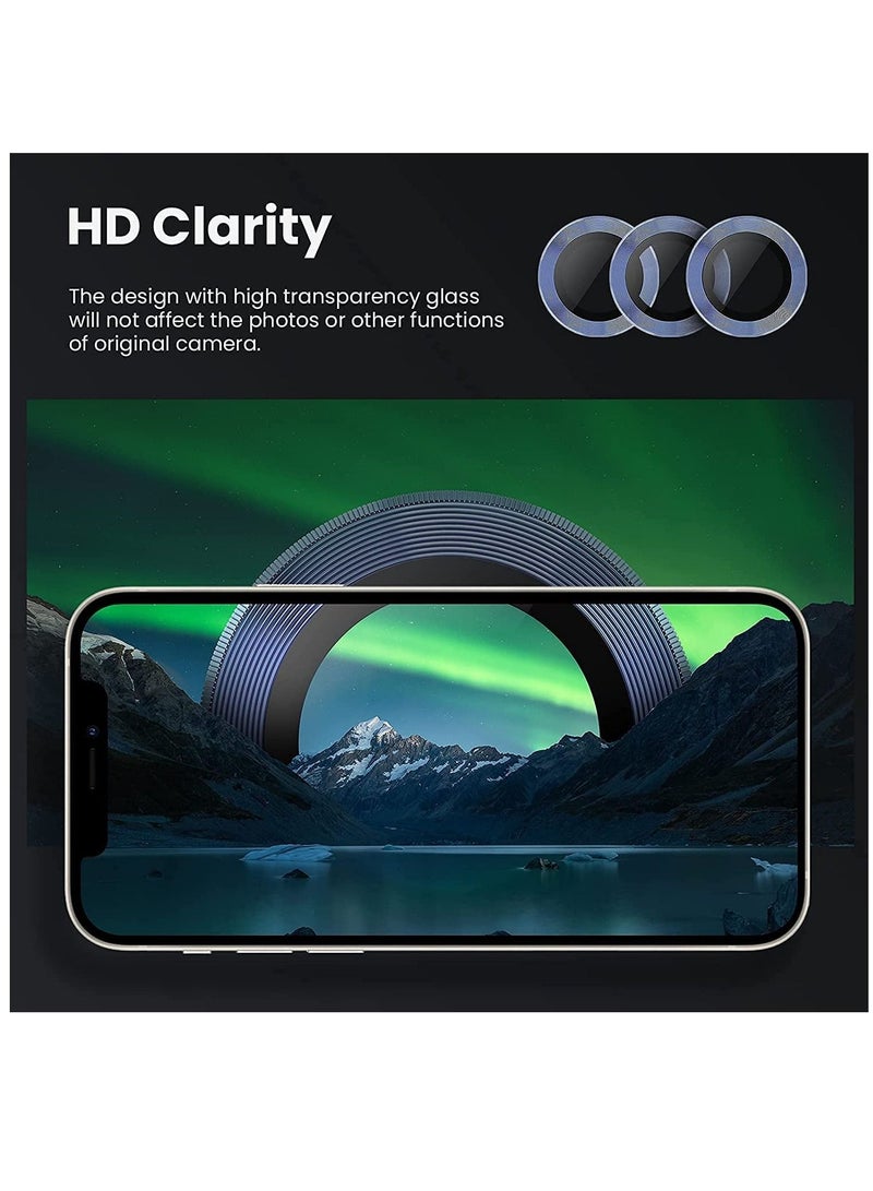 DUSALA Camera Lens Protector for iPhone 13 Pro/Pro Max Series - SEIRRA BLUE - Image 4