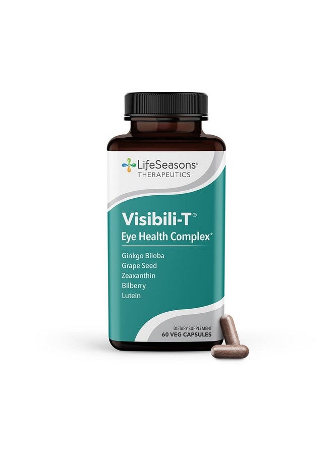 LifeSeasons Visibili-T - Vitamin Supplement for Eye Health & Vision Support - Carrot Root, Chromium, Bilberry, Ginkgo Biloba, Grape Seed Extract, Lycopene, Vitamin A, Lutein & Zeaxanthin - 60 Capsules - Image 1