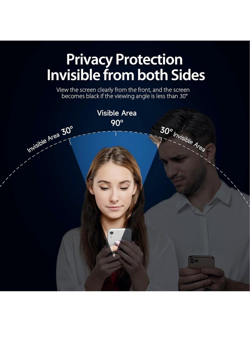 DUSALA Privacy Glass for iPhone 15 Plus Screen Protector Anti-Spy Tempered Glass Film 9H Hardness Scratch Resistant Bubble Free Anti Spy Tempered Glass - Image 2