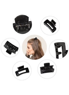 cobinaan Small Tiny Claw Hair Clips for Women Girls for Thin/Medium Thick Hair, 1.5 Inch Mini Hair Jaw Clips Matte Rectangle Nonslip Clip with Gift Box (Matte+shiny color series)  - Image 4