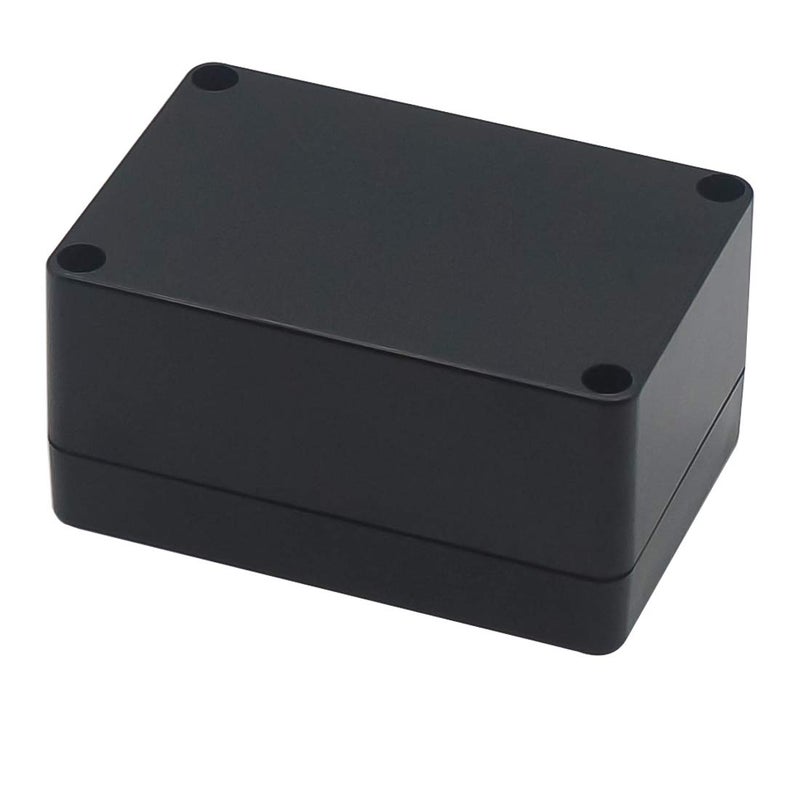 Zulkit Junction Box, Zulkit Project Box IP65 Waterproof Outdoor Box ABS Plastic Electrical Boxes Electronic Enclosure Black 3.94 x 2.68 x 1.97 inch (100X68X50mm) (Pack of 2) - Image 3