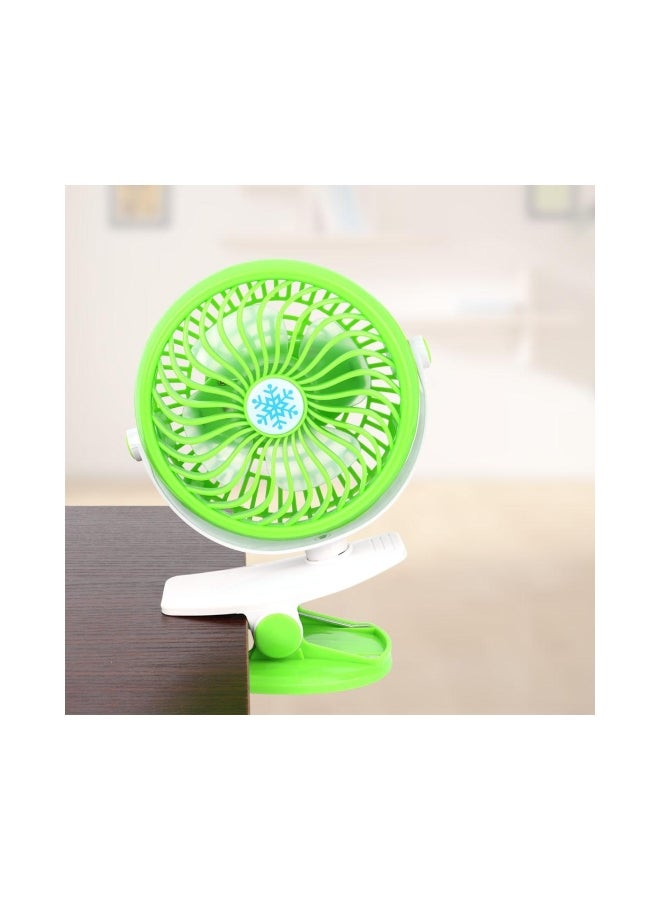 Loquat Portable USB Rechargeable Fan Green/White  - Image 2