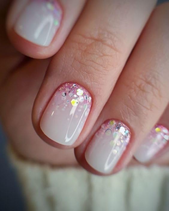 XVIA Lightweight Long Lasting Glitter Press on Nails Long Fake Nails With Glitter Full Cover Reusable Stick on Nails s for Nail Decorations12 Pcs 1 Box Multi Colour Design6 PACK - Image 2