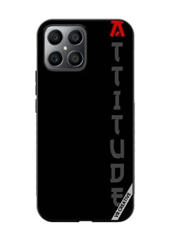 Protective Case Cover For Honor X8 Black With Text Design Multicolour