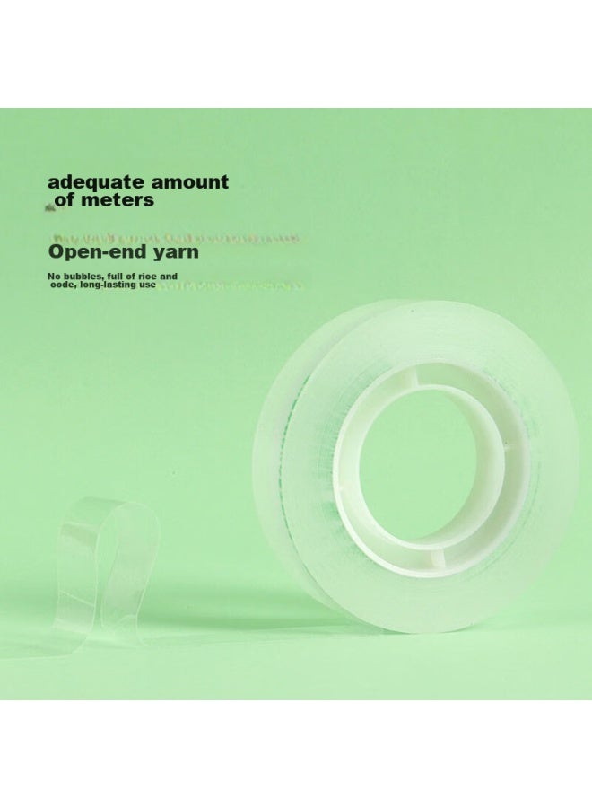 Tango Transparent Easy-tear Small Tape 12mm*30y (27.43m)*12 Rolls Student Craft Tape High Adhesive High Transparency Household Stationery Office Supplies - Image 4