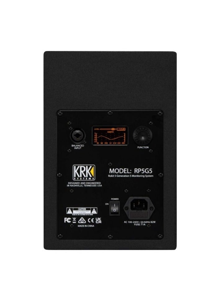 KRK KRK ROKIT 5 5th Generation - 5" Powered Studio Monitor - Black - Image 3