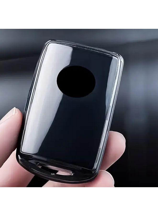 For Car Key Protective Silicone Cover Transparent Black Key Holder With Stylish Ring Buckle Compatible With Mazda 3 Axela CX 30 CX 30EV CX 5 CX 50 Mazda 2 - Image 1