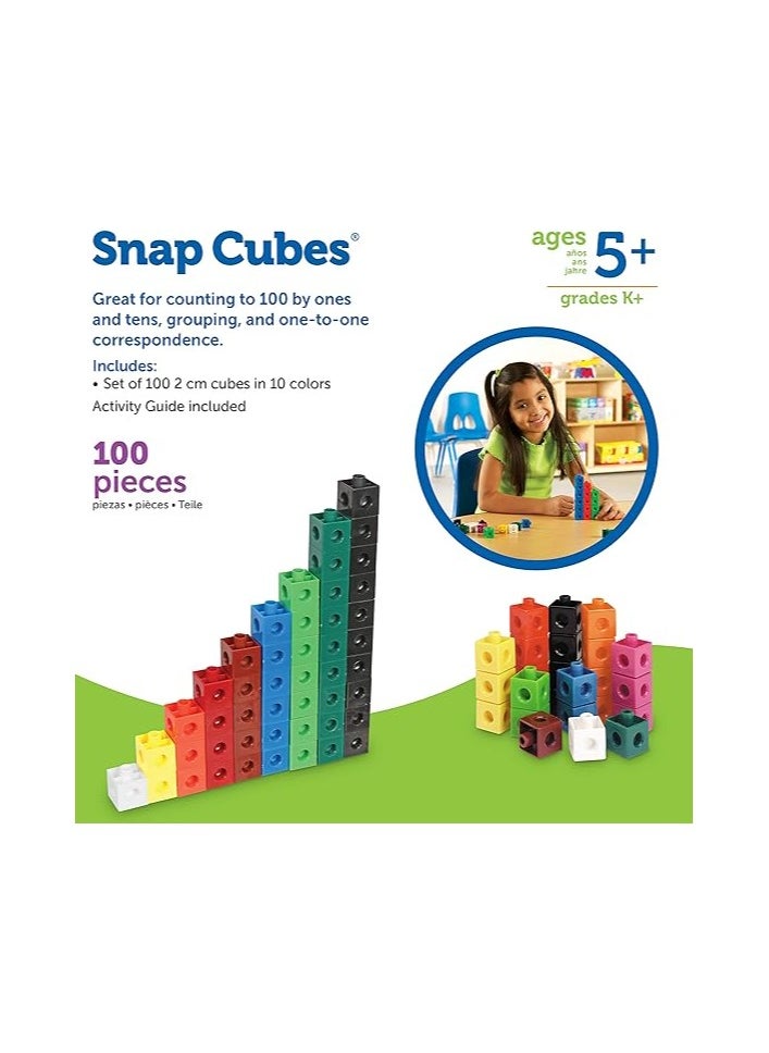 Learning Resources - Snap Cubes (Set Of 100), Multicolor - Image 1