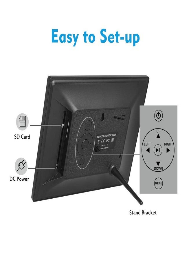 ybest Extra Large Day Date Time Digital Day of Week Clock 8 Alarm Option for Seniors Elderly with Impaired Vision Memory Loss Demenita Clocks - Image 2