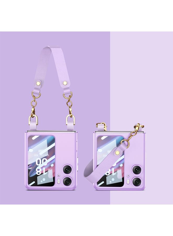 HuHa Case Cover For OPPO Find N2 Flip GKK Integrated Ultra-thin Handbag Phone Case Purple 
